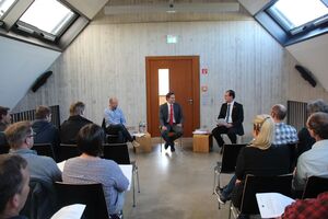 Christoph Bugrer, Vize Präsident der Handwerkskammer Freiburg, Johannes Fechner, Kreishandwerksmeister Martin Schubnell